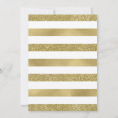 50周年結婚記念日招待状、擬似グリッター 招待状 (裏面)