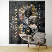 50周年結婚記念日無限フォトコラージュ タペストリー (インサイチュ)