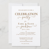 50周年結婚記念日祝賀会 招待状 (正面)