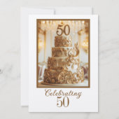 50周年結婚記念日祝賀会 招待状 (裏面)