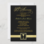 50周年結婚記念日祝賀 - モダン 招待状 (裏面)