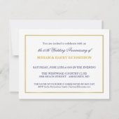 50周年結婚記念日 - エコノミー特別プラン 招待状 (裏面)