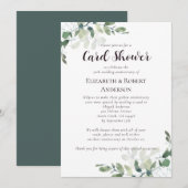 50周年結婚記念日 カードシャワー 招待状 (正面/裏面)