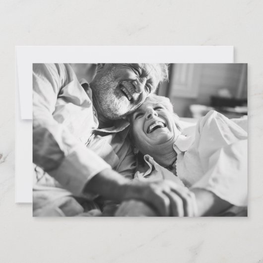 50周年結婚記念日 ゴールドハート カレンダー写真 セーブザデート (裏面)