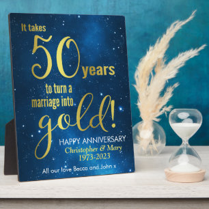 50周年結婚記念日 フォトプラーク