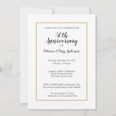 50周年結婚記念日 & フォト 招待状 (裏面)