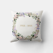 50周年結婚記念日 ラベンダー花 クッション (裏面)