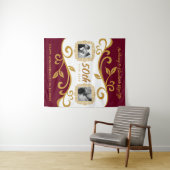 50周年結婚記念日 写真を追加 赤金 タペストリー (インサイチュ(横))