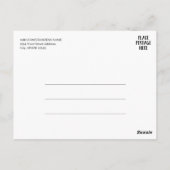 50周年結婚記念日 大判 ゴールド ポストカード (裏面)