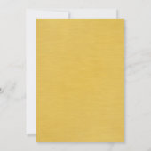 50周年結婚記念日 大判 ゴールド 招待状 (裏面)