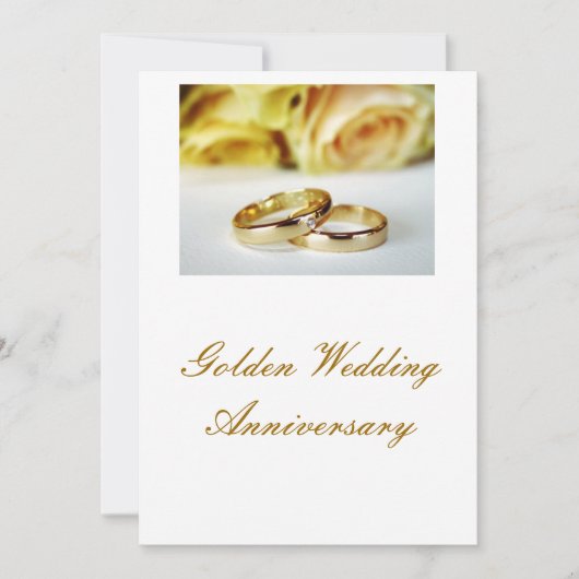 50周年結婚記念日 招待状 (正面)