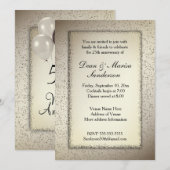 50周年結婚記念日 招待状 (正面/裏面)