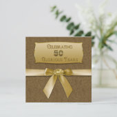 50周年結婚記念日 - 招待状 - お祝い (スタンド正面)