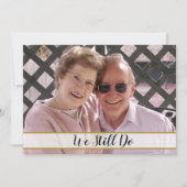 50周年結婚記念日 私たちはいまだに写真 招待状 (正面)