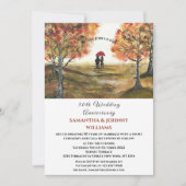 50周年結婚記念日 秋の森 招待状 (正面)
