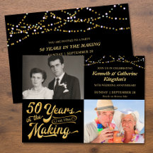 50周年結婚記念日　Then & Now 写真パーティー