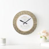 50周年結婚記念贈パーソナライズされたり物 ラージ壁時計 (ホーム)