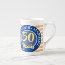 50周年結婚記念 ボーンチャイナマグカップ