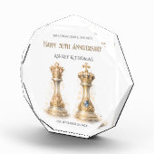 50周年結婚記念 王と女王の記念品 フォトブロック (右)