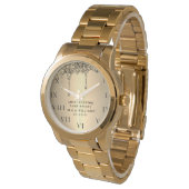 50周年結婚記念 現代 エレガントな五十  腕時計 (アングル)