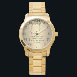 50周年結婚記念 現代 エレガントな五十  腕時計<br><div class="desc">現代的でエレガントな写真、両親、夫婦、50周年結婚記念時計。</div>