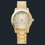 50周年結婚記念 現代 エレガントな五十  腕時計<br><div class="desc">現代的でエレガントな写真、両親、夫婦、50周年結婚記念時計。</div>