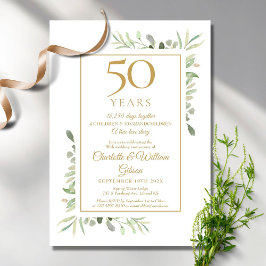50周年結婚記憶の緑 招待状