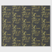 50周年結婚50年 ラッピングペーパー (フラット)