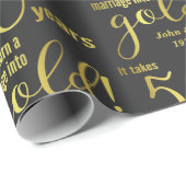 50周年結婚50年 ラッピングペーパー (ロールコーナー)