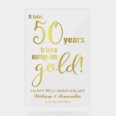 50周年結婚 アクリルサイン (正面)