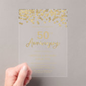 50周年結婚 アクリル招待状 (インサイチュ (ポータブル))