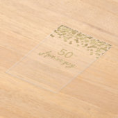 50周年結婚 アクリル招待状 (レイダウン)