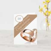 50周年結婚 カード (黄色い花)