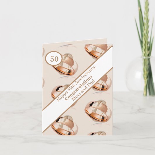 50周年結婚 カード (正面)