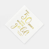 50周年結婚 スタンダードランチョンナプキン (角)