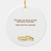 50周年結婚 セラミックオーナメント (裏面)