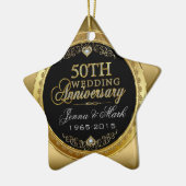 50周年結婚 セラミックオーナメント (左)