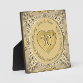 50周年結婚 フォトプラーク (正面)