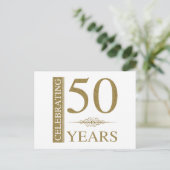 50周年結婚 ポストカード (スタンド正面)