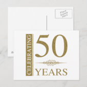 50周年結婚 ポストカード (正面/裏面)