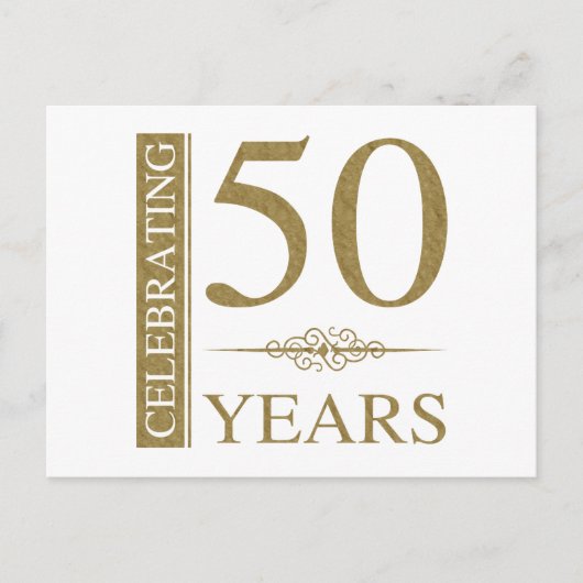 50周年結婚 ポストカード (正面)