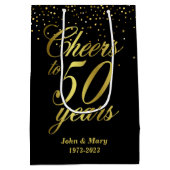 50周年結婚 ミディアムペーパーバッグ (裏面)