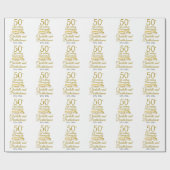 50周年結婚 ラッピングペーパー (フラット)