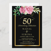 50周年結婚 招待状 (正面/裏面)