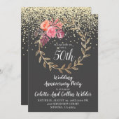 50周年結婚 招待状 (正面/裏面)