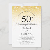 50周年結婚 招待状 (正面)