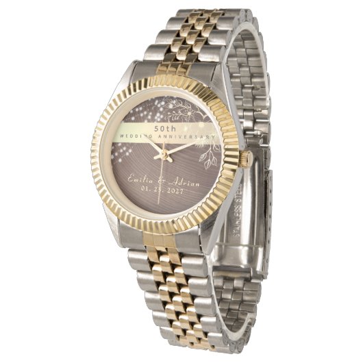 50周年結婚 腕時計 (アングル)
