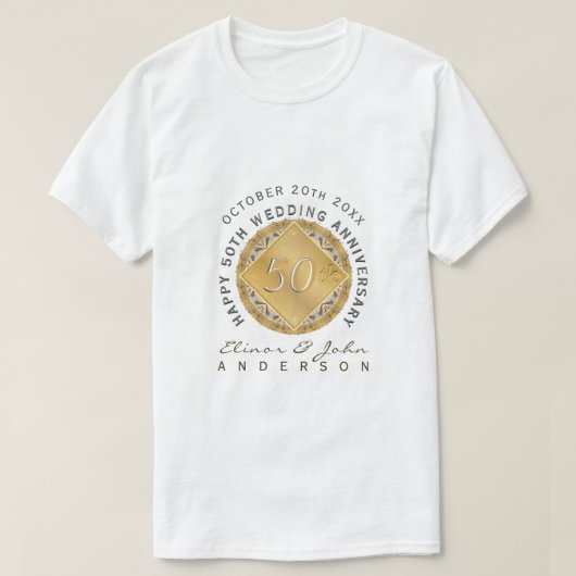 50周年結婚 Tシャツ (デザイン正面)