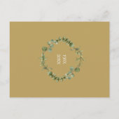 50周年結婚Date Garlandを保存 ポストカード (裏面)