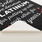 50周年結婚I -金ゴールドカップルおもしろい シェルパブランケット (3/4)